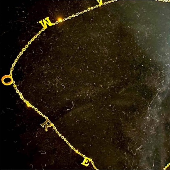 New 10K Solid Real Gold AMORE Love Necklace chain - Picture 3 of 7